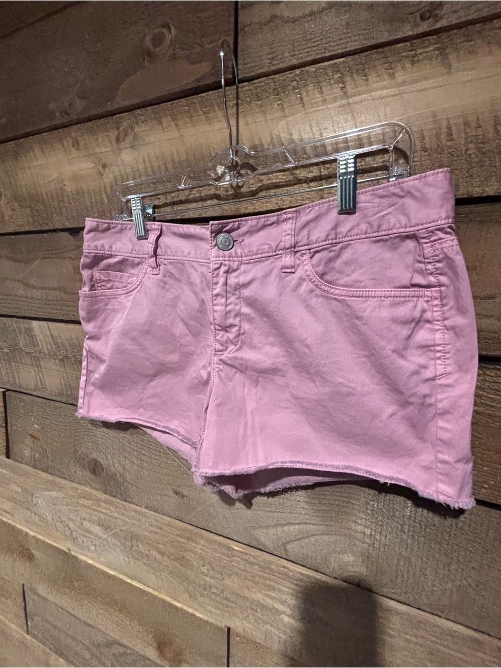 LOFT Purple Cutoff Shorts